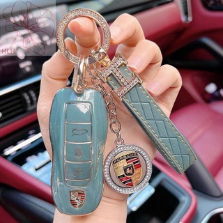 Porsche Cayenne key case หญิง Panamera car 718 หัวเข็มขัด tpu บุคลิกภาพ high-end macan key shell bag