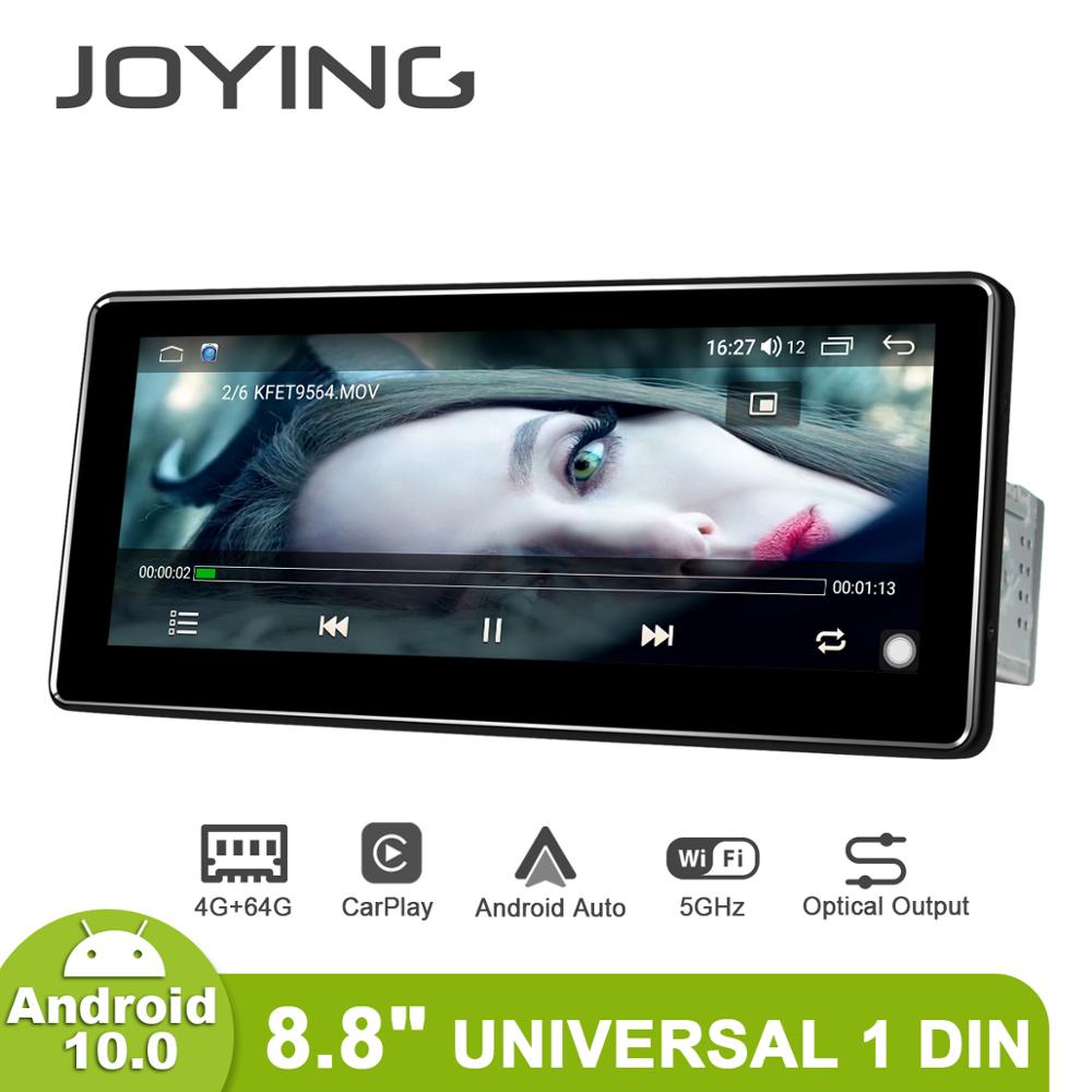 JOYING Universal 8.8"Single 1 din Car Auto Radio Stereo 4GB 64GB Head Unit Tape Recorder Carplay Mul