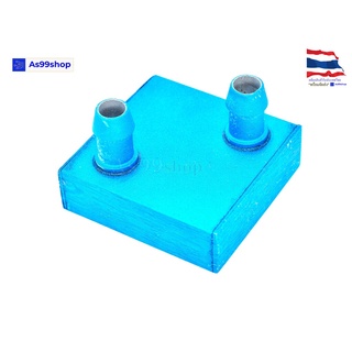 40*40*12 Aluminum Water Cooling Block Radiator Heatsink (อลูมิเนียมบล็อกฟ้าแบบด้านบน)