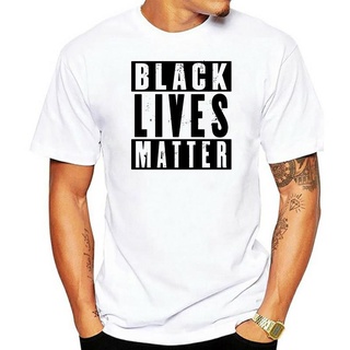 เสื้อยืด พิมพ์ลายตัวอักษร Lives Matter สีดํา สําหรับผู้หญิงS-5XL