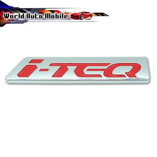 โลโก้ Logo "i-TEQ สี Chrome Red D-Max Isuzu 2, 4 ประตู ปี2003 - 2011