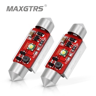 Maxgtrs ชิปหลอดไฟ LED C5W 7W 12V สําหรับรถยนต์