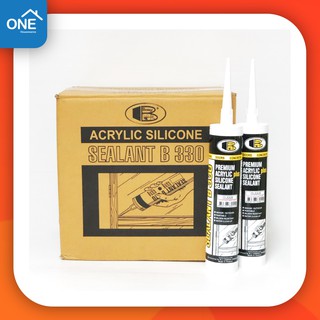 [ยกลัง] Bosny B330 อะคริลิค ซิลิโคน ซิลแลนท์ Silicone Sealant - 12 หลอด Acrylic Sealant