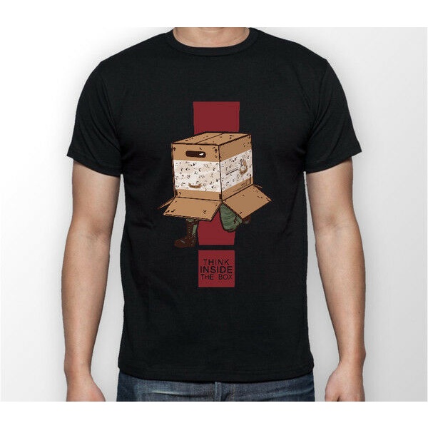 Metal Gear Solid Think Inside Box Snake Mgs Tshirt