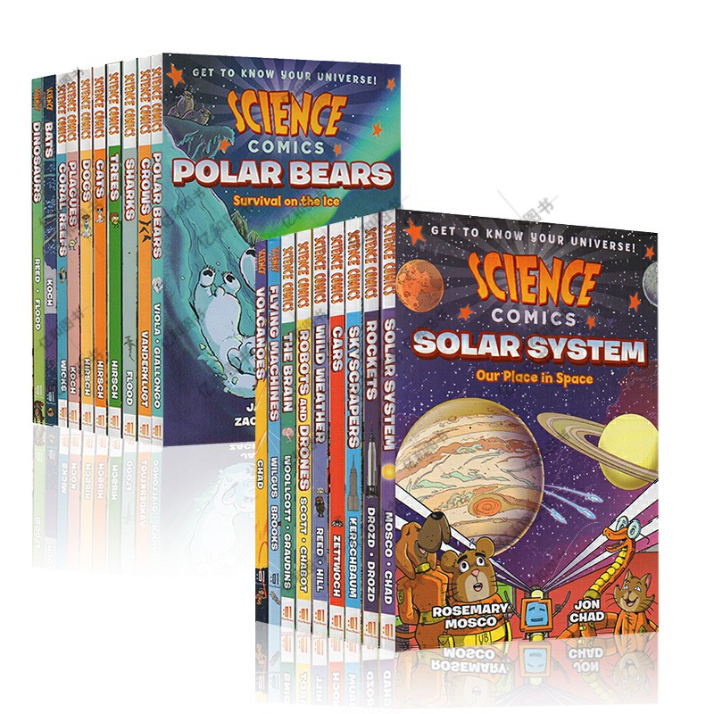 Science Comics 19 ความรู้ความเข้าใจเกี่ยวกับวิทยาศาสตร์สีของการ์ตูนวิทยาศาสตร์ของอังกฤษ全英科学漫画彩色科普认知1