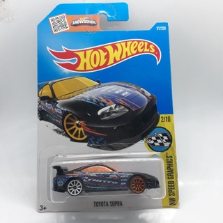 รถเหล็ก Hotwheels TOYOTA SUPRA สีน้ำเงิน (ib22)