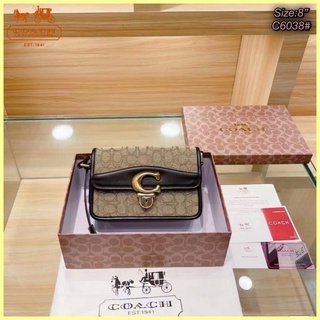 พร้อมส่ง กระเป๋า กระเป๋าสะพายข้าง Coach ขนาด 8 นิ้ว Crossbody bag โค้ช