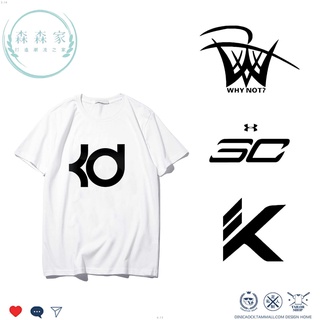 เสื้อยืดแขนสั้น พิมพ์ลายโลโก้ Kobe James Curryway Young Durant Ross Iverson แฟชั่นฤดูร้อน สําหรับผู้ชาย