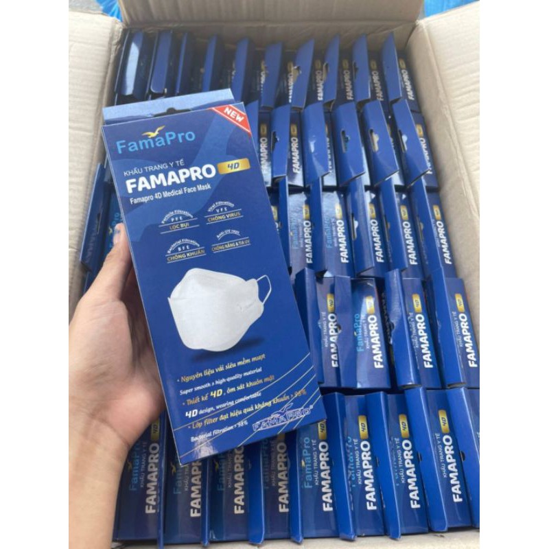 Famapro 4D แมสเกาหลี ยี่ห้อFamapro,KF94 ของแท้มีปั๊มทุกชิ้น