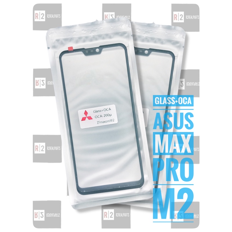 Hitam กาวติดกระจกหน้าจอ LCD สีดํา สําหรับ ASUS Zenfone Max Pro M2 ZB631KL