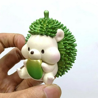 พร้อมส่ง ของแท้ ตุ๊กตาเม่นผลไม้ ทุเรียน สําหรับตกแต่ง Fruit hedgehog