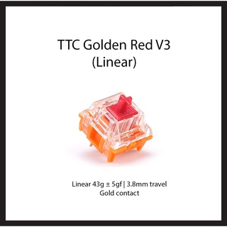 TTC Golden Red V3 Switches