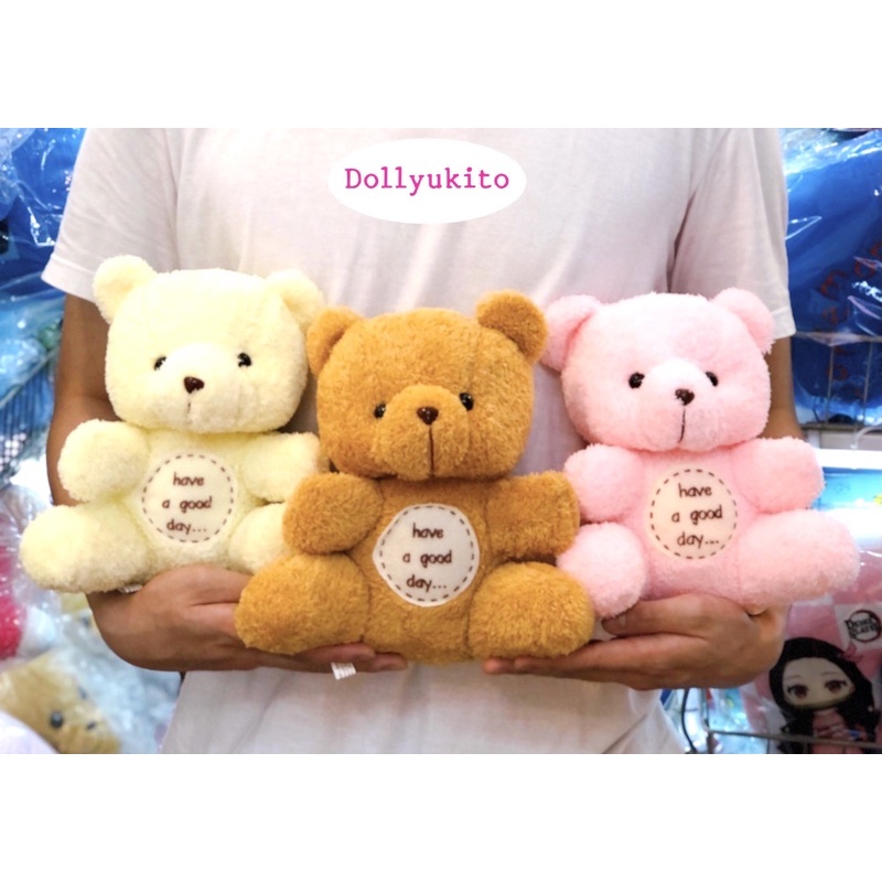 ตุ๊กตาหมีขนนุ่มคุณภาพดีขนาด 10 นิ้ว,8 นิ้ว มีเก็บเงินปลายทาง