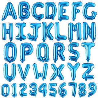 ลูกโป่งฟอยล์ ลายตัวอักษร Happy Birthday ขนาด 40 นิ้ว สีฟ้า สําหรับตกแต่งงานแต่งงาน ปาร์ตี้วันเกิดเด็ก