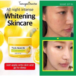 สลีปปิ้งมาสก์ซัมบายมี Some By Mi Yuja Niacin Brightening Sleeping Mask 60g