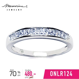 Memorine Jewelry แหวนเงินแท้ 925 ฝังเพชรสวิส (CZ) : ONLR124