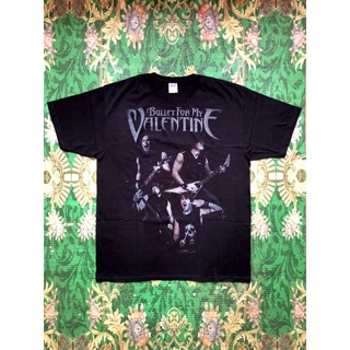 ผ้าฝ้าย 100%🎸BULLET FOR MY VALENTINE เสื้อวง Bullet For My Valentine  สินค้านำเข้า ลิขสิทธิ์แท้S-3XL