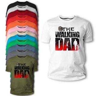 tshirtเสื้อยืด ผ้าฝ้าย พิมพ์ลาย The Walking Dad Vater แฟชั่นสําหรับผู้ชายS-5XL