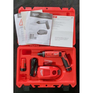 (*ผ่อนได้) Milwaukee M4 ไขควงไร้สาย 4V สีแดง