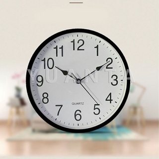 YUANTA นาฬิกาแขวนทรงกลม นาฬิกาเดินเงียบ  เรียบง่ายและมีสไตล์ นาฬิกาแขวนเงียบ wall clock