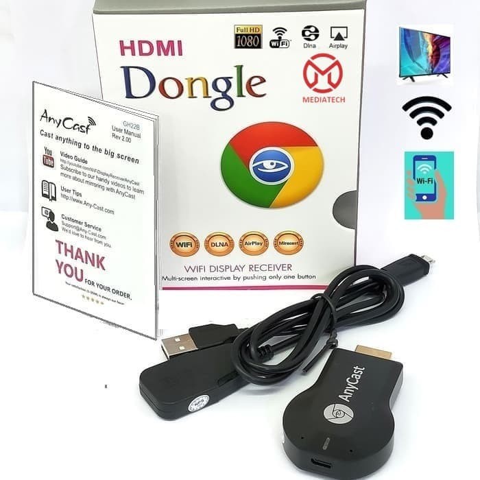HDTV Dongle Anycast HDTV Wireless Wifi Ezcast Anycast Wireless - HDTV