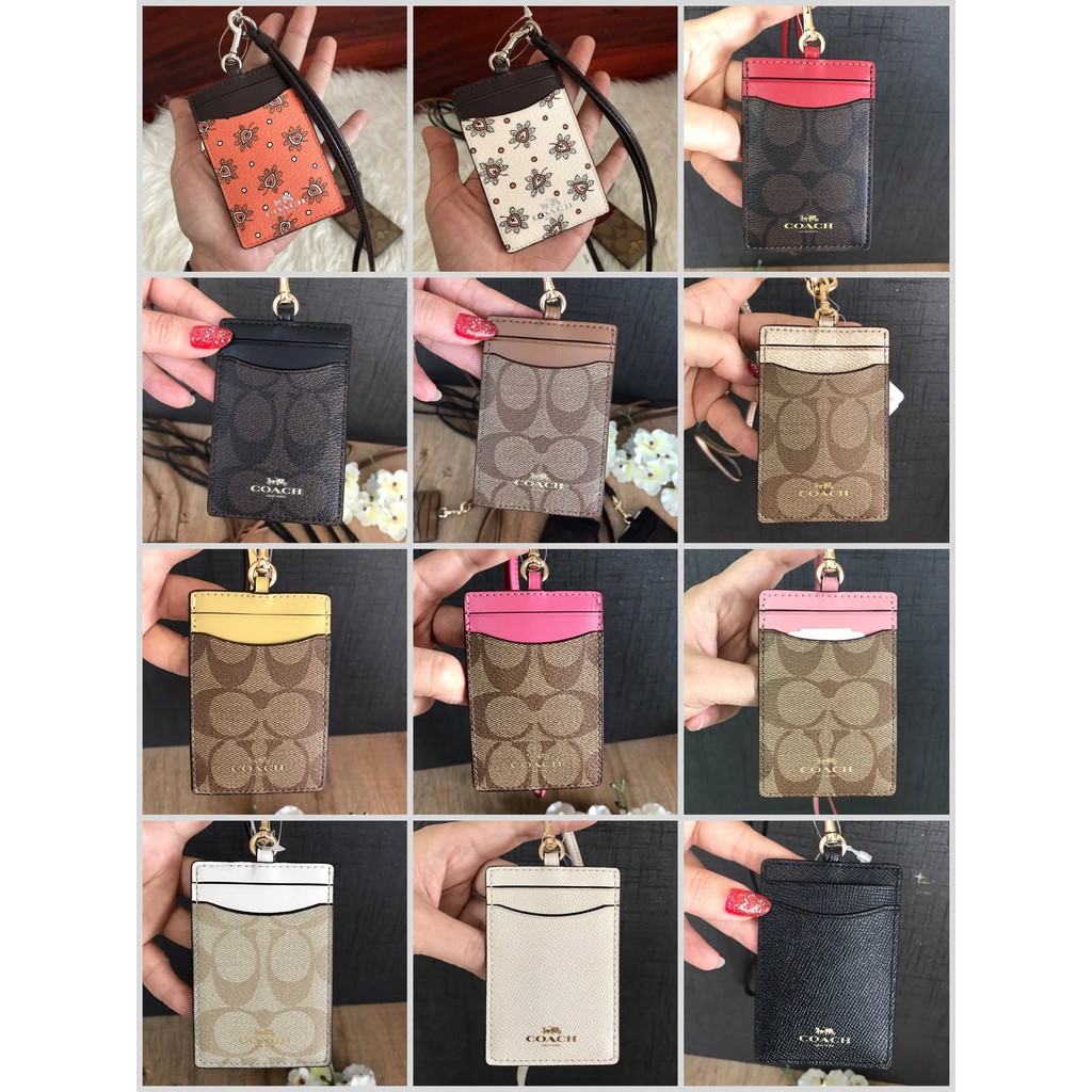 COACH ID CARD CASE LANYARD 