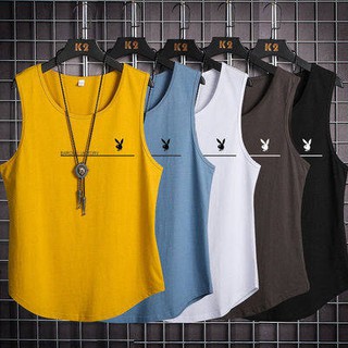 Vest Panasonic two-piece summer new sleeveless T-shirt mens vest exterior trend trend loose hawrest shirt FRiX