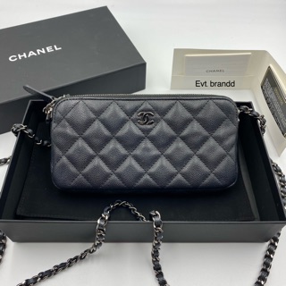 Used like new chanel O-diver soblack glitter caviar HL25