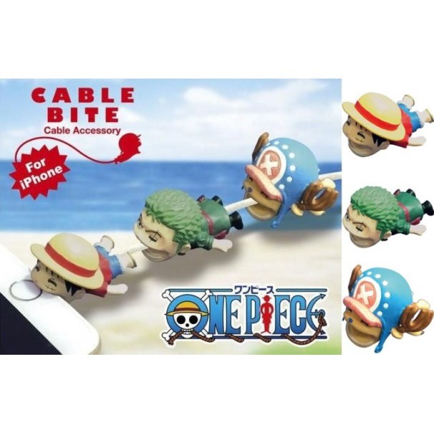 ที่งับหัวสายชาร์ต (Cable Bite) ลาย One Piece 3 แบบ Shopee Thailand