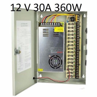 ชุดจ่ายไฟ กล้องวงจรปิด Power Supply cctv 18 Channel 12V 30A 360W