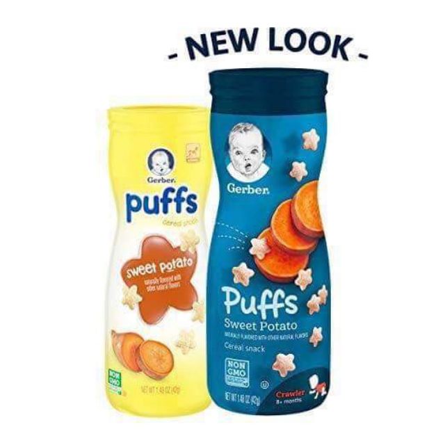 พร้อมส่ง Gerber Puff Cereal Snack Crawler 8 Months ขนมเกอร์เบอร์พัฟ ซี ...