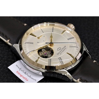 (แถมกล่องแบบพกพา) นาฬิกา Orient Star Classic Semi-Skeleton รุ่น RE-AT0201G