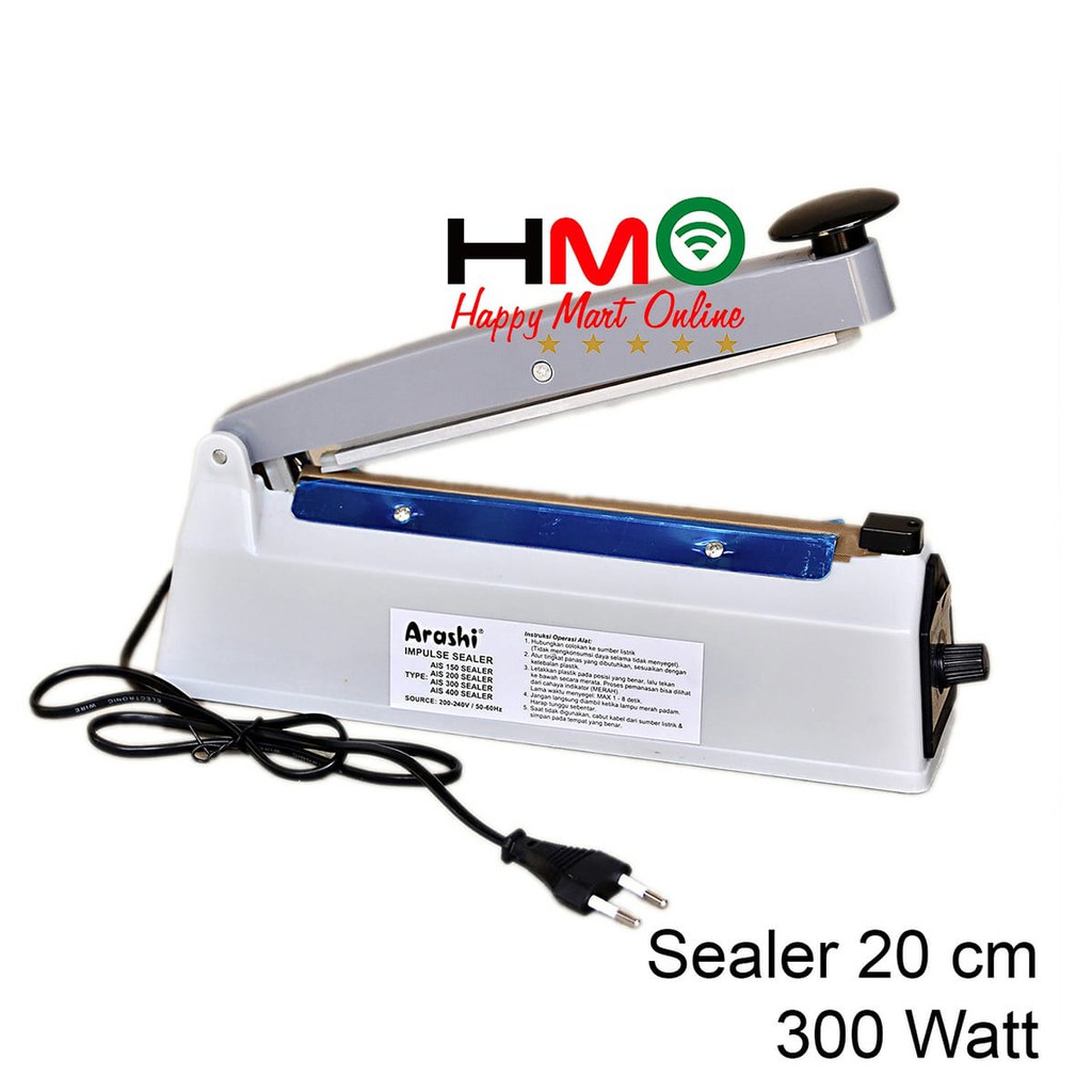 Arashi Impulse Sealer พลาสติกกาวเครื่องมือกดพลาสติก Arashi AIS-200 AIS 200 AIS200