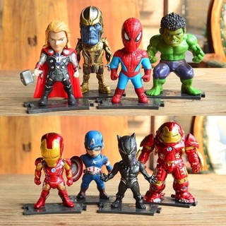 (ส่งต่อ/ใหม่) โมเดล Avengers  8 ตัว งานจีน