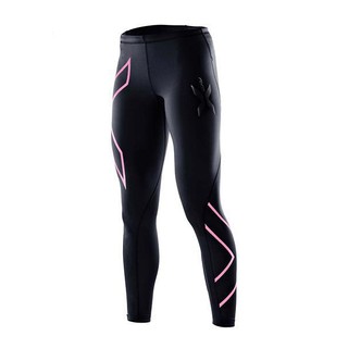 กางเกงรัดกล้ามเนื้อ ZXU Womens Compression Tights Black/Pink