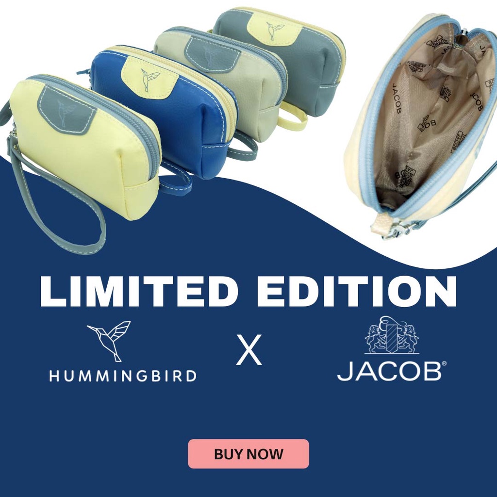 Hummingbird x JACOB กระเป๋าอเนกประสงค์  น่ารักโดดเด่นทันสมัย มินิมอล กระเป๋าสตางค์ เป็นได้ทุกกระเป๋า