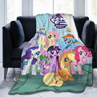 【ผ้าห่มป้องกันการเป็นขุย】ผ้าห่มนุ่ม สบาย ลาย My little pony Rainbow Dash little pony สําหรับเพื่อน