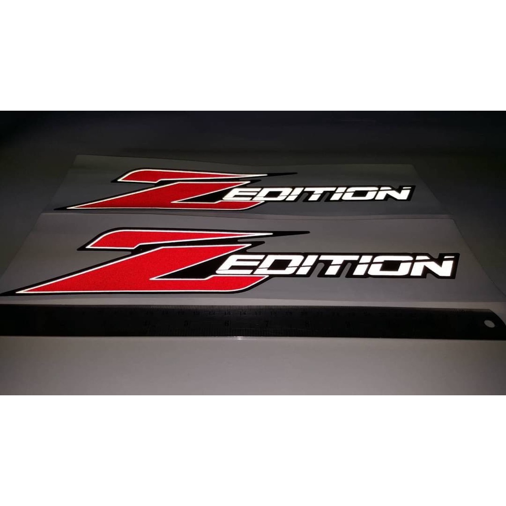 สติ๊กเกอร์งานสกรีน Z EDITION สำหรับติดข้างท้ายรถ TOYOTA REVO ปี2019 เทียบแท้95%