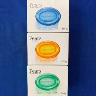 สบู่แพร์ Pears เกรดพรีเมี่ยม ก้อนขนาด 100 กรัม (มีให้เลือกหลายสี)(ของแท้ 100%) กลิ่นหอม ทนนาน (ราคาพิเศษคุ้มสุดๆ !!)