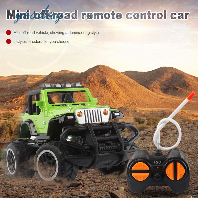 Y① 1 Pcs Electric RC Car Remote Control Toy Wireless Mini Off Road for Children Kids