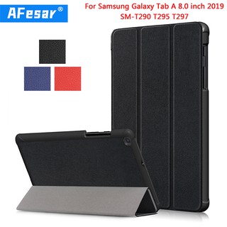 Afesar แม่เหล็ก PU หนังสำหรับ Samsung Galaxy Tab A 8.0 SM-T290 T295 T297 8.0 "2019 ใหม่แท็บเล็ตฝาครอบกรณี