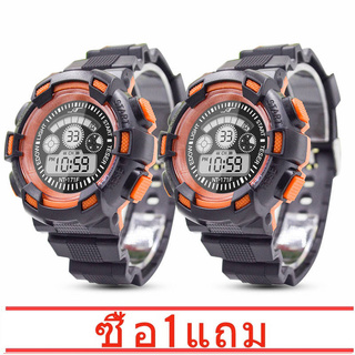 [ใส่ GOOD409 ลด 15%] มัลติฟังก์ชั่น นาฬิกาเด็ก LED กันน้ำ LED นาฬิกาข้อมือ Luminous Sport Watch