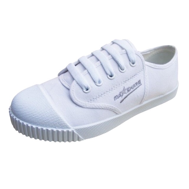 รองเท้านักเรียน Mashare ผ้าใบคุณภาพดี ไซส์ 31-45 สีดำ ขาว น้ำตาล