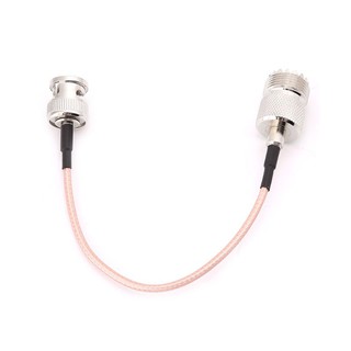 Dou Uhf So239 Female To Bnc Male Rg316 สายเคเบิ้ลเสาอากาศ 15 ซม .