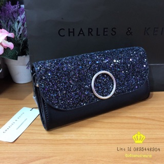 CHARLES &amp; KEITH CIRCULAR DETAIL WALLET กระเป๋าสตางค์ยาว