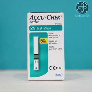 แถบตรวจน้ำตาล Accu-Chek Active 25 ชิ้น