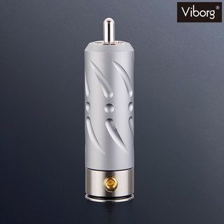 แยกขายได้ของแท้ Viborg VR109R Copper+Silver+Rhodium RCA Connectors Audio grade / ร้าน All Cable