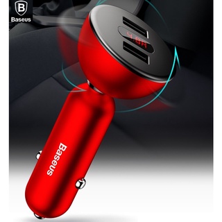 *BASEUS Dual-USB Car C Harger  wshake-head digital จอดิจิตอล