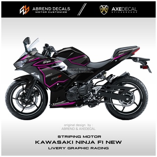 สติกเกอร์ ลายกราฟฟิก NINJA FI 2018 เรียบง่าย สําหรับติดตกแต่งรถจักรยานยนต์ KAWASAKI NINJA 250fi สินค้าใหม่