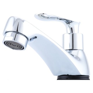 SINGLE LEVER BASIN FAUCET HANG BF-144 CHROME ก๊อกอ่างล้างหน้าเดี่ยว HANG BF-144 สีโครม ก๊อกอ่างล้างหน้า ก๊อกน้ำ ห้องน้ำ